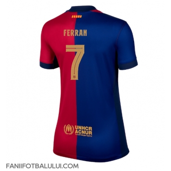 Barcelona Ferran Torres #7 Tricou Fotbal Replică 2024-25 Femei Acasa
